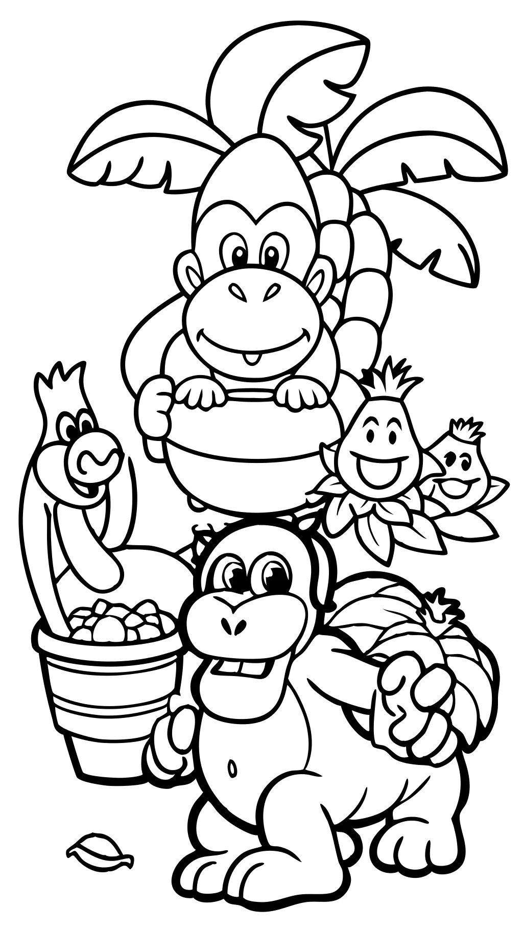 donkey kong printable coloring pages